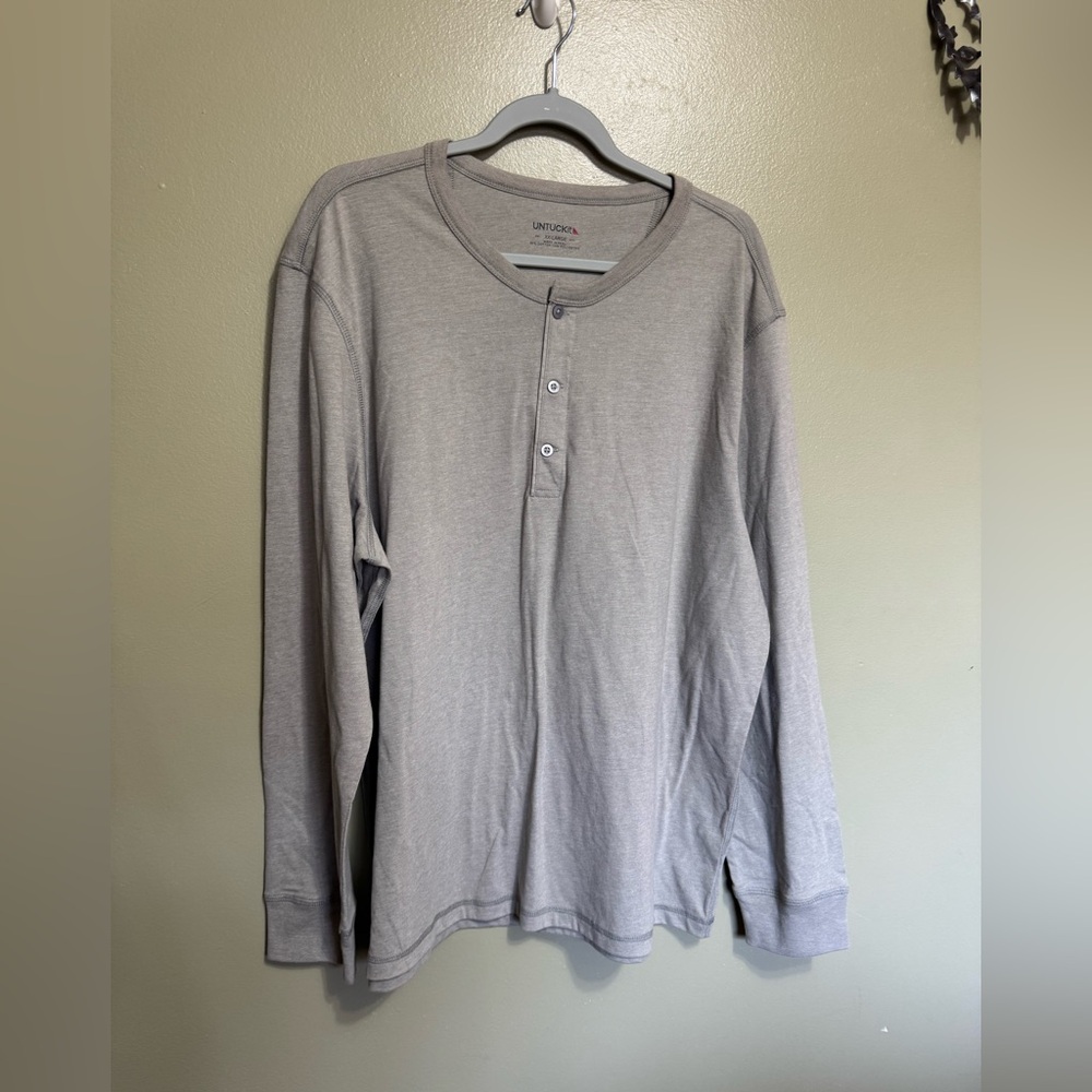 Untuckit Henley,‎ Khaki, Size XXL